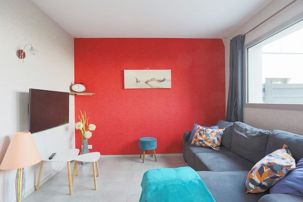 Apartamento 'Logement Tulipe - 6 Personnes' Con Terraza Privada Y Wi-fi - Langueux