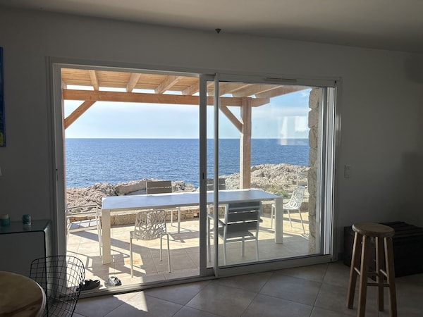 Villa 'Coucher De Soleil Sur Mer' Avec Vue Sur La Mer, Wi-fi Et Climatisation - Lumio