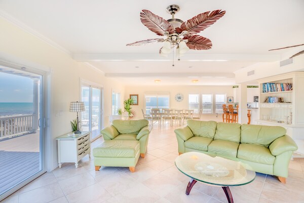 Oceanfront Retreat With Private Heated Pool, Hot Tub, Elevator, Beach Access, Ac - North Topsail Beach, NC