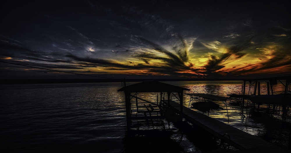Schöne Sonnenuntergänge Am Lake Camp - Finger Lakes, NY