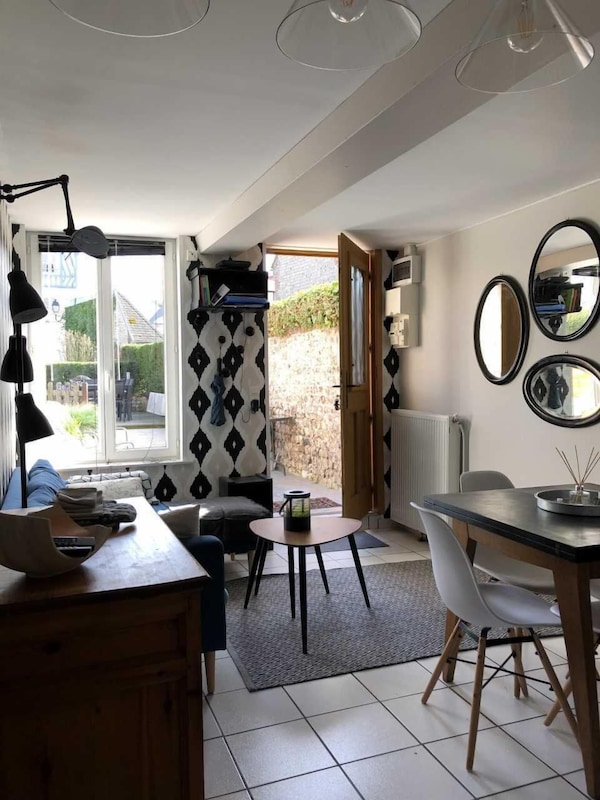 Fisherman's House 2 Minutes From The Sea, Cozy And Trendy, Deco Top, Fully Equipped - Étretat