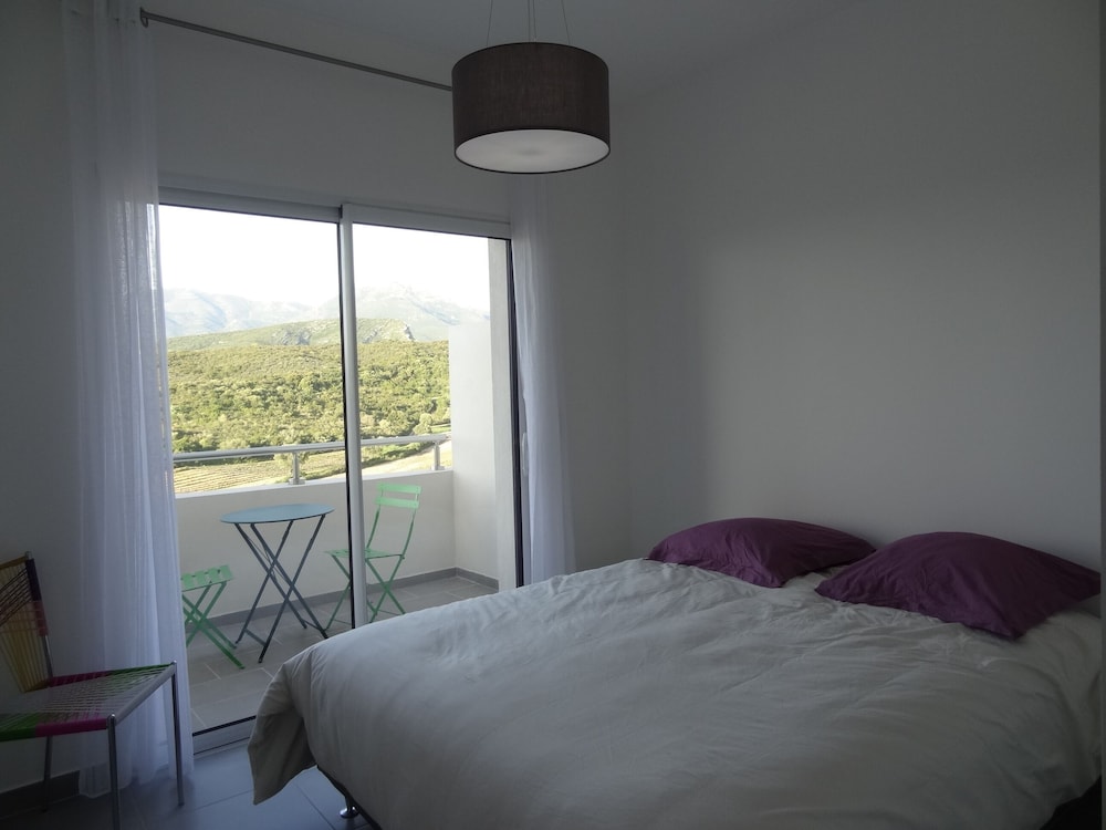 Superb 3-room Apartment With View Of The Sea, Mountains & Vineyards - Patrimônio