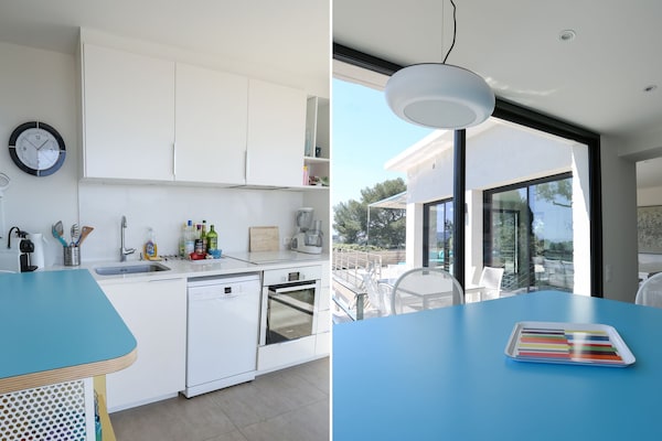 Magnifique Villa Moderne Avec Piscine Presqu'île De Giens 4 Chambres Pour 8 - Côte d'Azur
