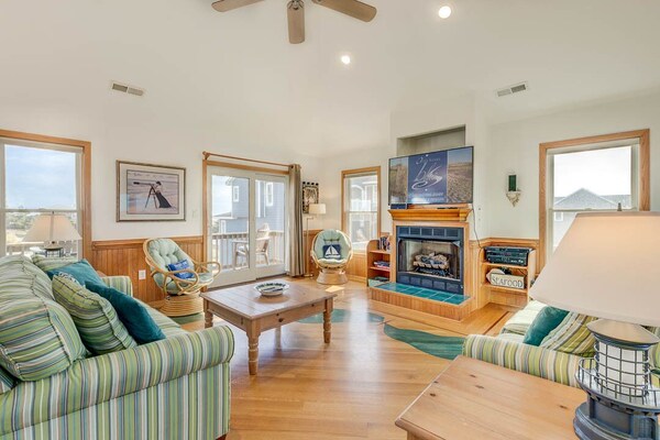 Sea Song Ii | 470 Ft From The Beach | Private Pool, Hot Tub | Nags Head - Manteo, NC