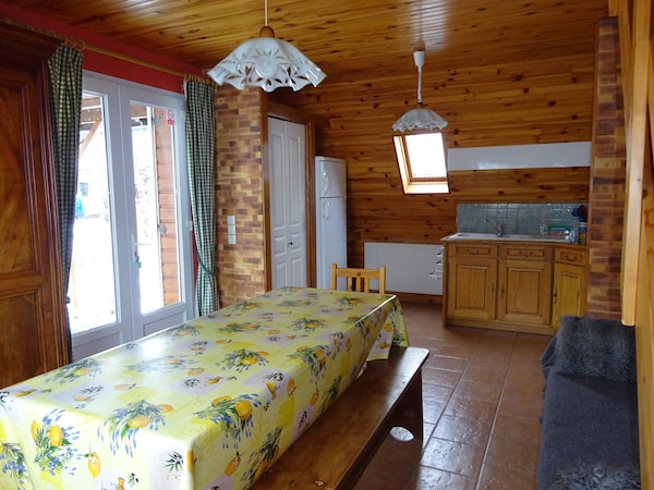 Chalet''le Chardon '' 67m2 + 20m2 Rental From 2 To 7 People With Modular Option - Auvergne