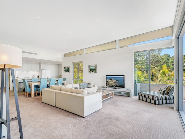 パノラマの海の景色を望む高級ペントハウスアパートメント - オーストラリア コフズ・ハーバー