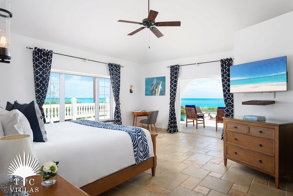 Conched Out 7br Villa En Bord De Mer Sur La Plage De Long Bay Avec Terrasse De La Piscine Spacieuse - Bahamas