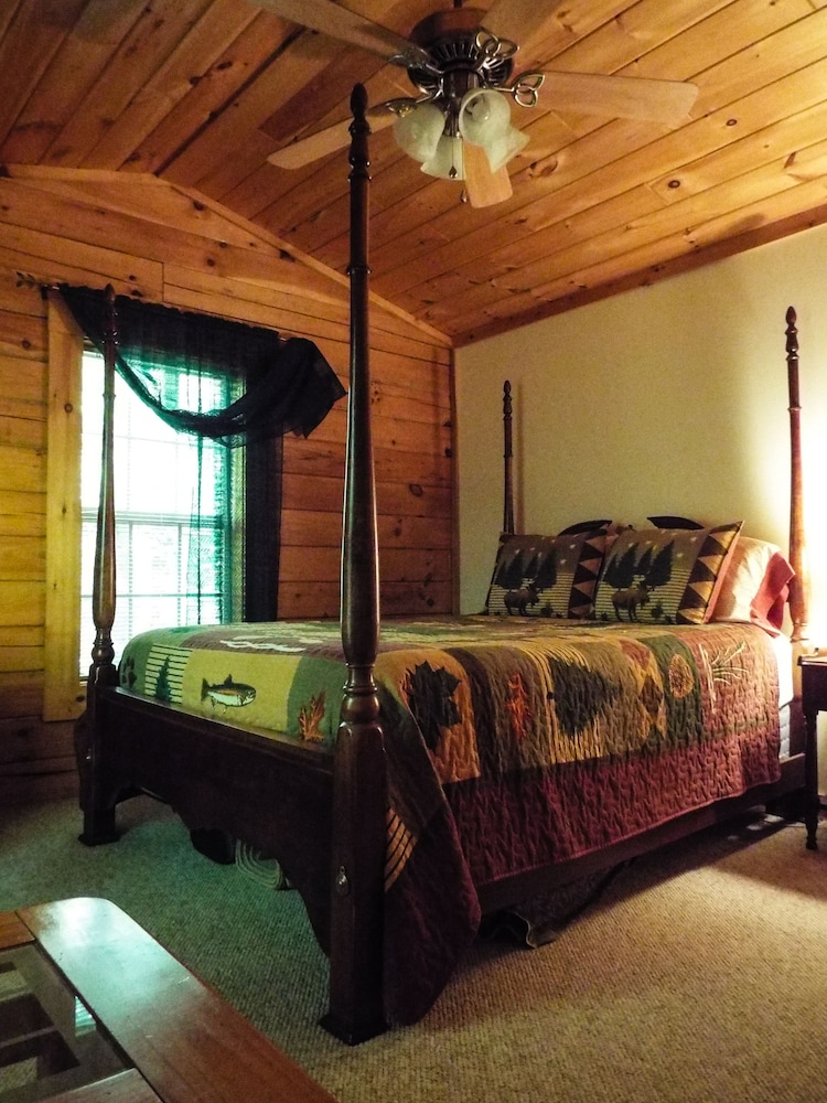 Boone Nc Log Cabin Hot Tub - Pet Friendly - Mountain View - Fiber Wifi Sleeps 6 - Mountain City, TN