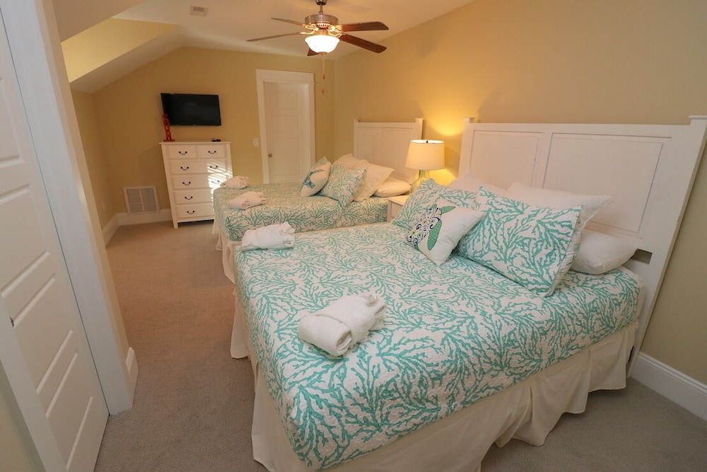 Shoes On The Beach At Beacon Villas 4 Bedroom Townhouse, Trolley Service To Beach Access - Corolla