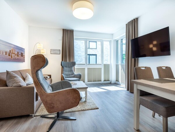 Lichtdurchflutetes Apartment Mit Sonniger Terrasse Und Nur 200 M Zum Strand - Aparthotel Ostseeallee - Boltenhagen