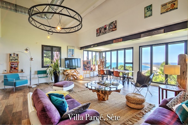 Très Belle Villa Avec Vue Mer\/lido - Balaruc-les-Bains