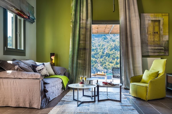 Superb Assos Villa | 1 Bedroom | Villa Eutixia | Stunning Sea & Beach Views - Asos