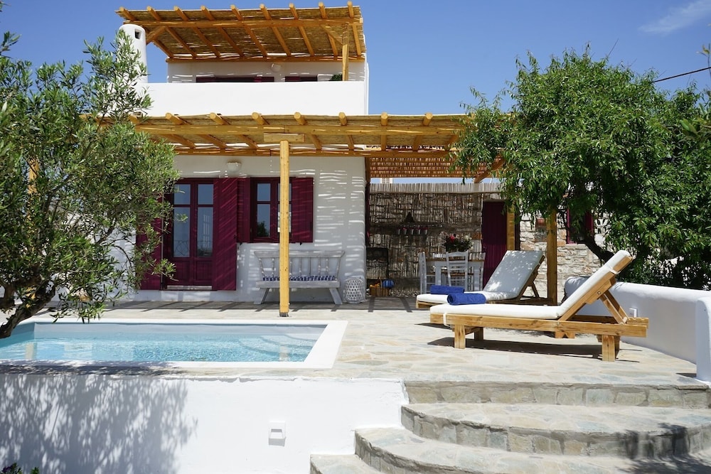 Stella Maria, House @The Airport With Private Pool, And Swingset In The Garden - Antiparos