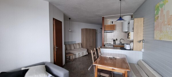 Apartamento Para 5 Personas,(42m2), Balcon Con Vista A La Montaña Y A 10 Mts De Las Pistas - Porté-Puymorens
