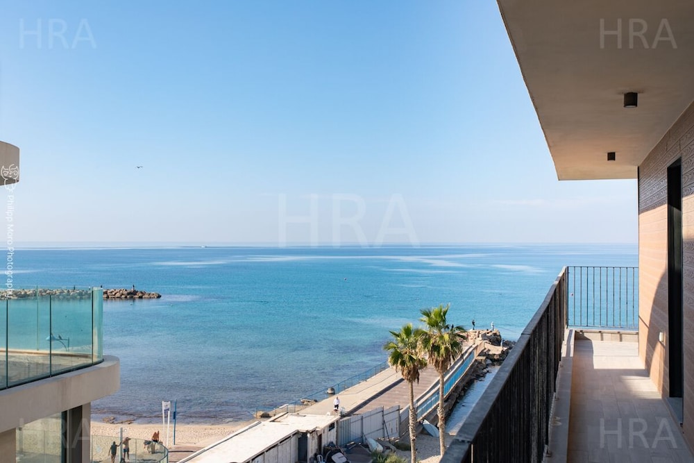 Bat Galim Schöne Wohnung Luxus Balkon Strand In Der Nähe Von Doctor's Full Sea View - Israel