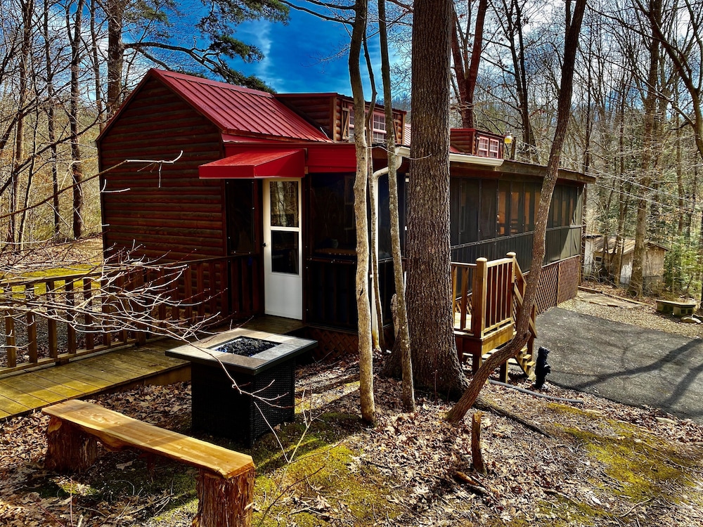 “Porch And Pine” Not-so-tiny Tiny Log Cabin - Cosby, TN