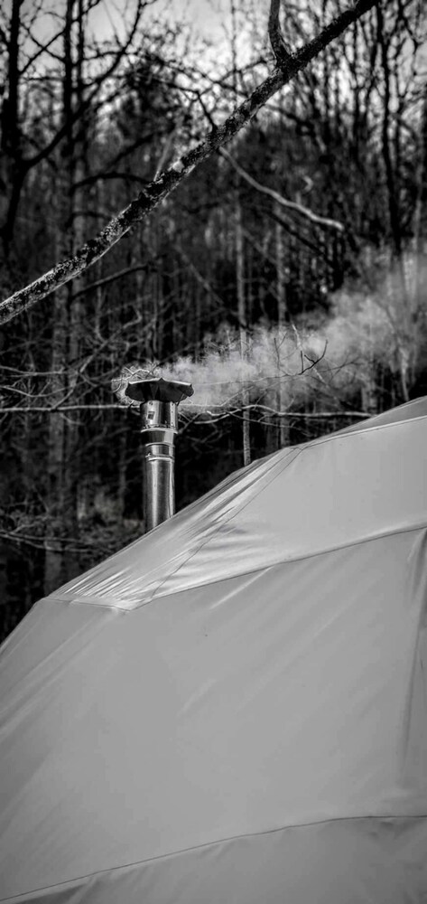 Heated Treehouse Dome W/ Creek & Cargo Net Hammocks!!! - North Carolina