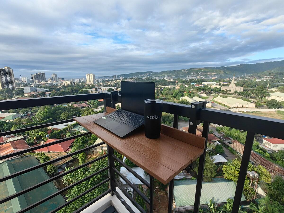 Studio Unit With City And Mountain Views Of Cebu - 宿霧