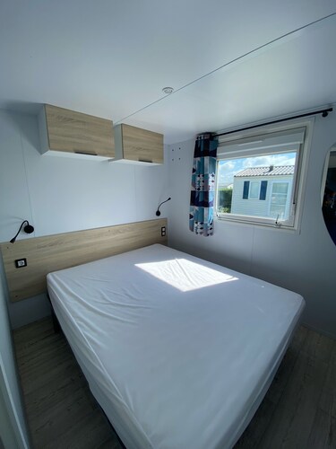 Mobile home spacieux sur camping 3* en bord de mer. - Vierville-sur-Mer