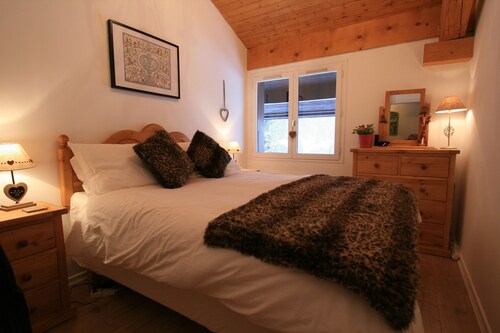 Comfy, cosy style alpin appartement, avec cheminée et des vues fantastiques - Les Contamines-Montjoie