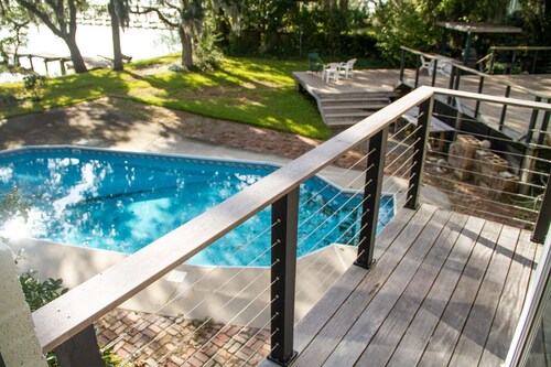 Riverfront guesthouse | heated pool - South Carolina