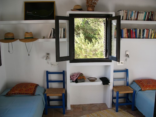 Casa vacanza con bagno, vista da sogno, posizione tranquilla 130m2 di vita. - Formentera