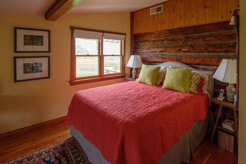 Willetta's cabin is an enlarged nineteenth century log cabin - Livingston, MT