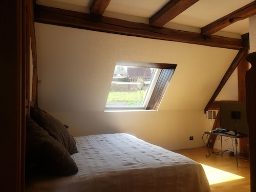 Gite romantique 4 pers a l'etage+combles d'une maison alsacienne renovee - Bas-Rhin