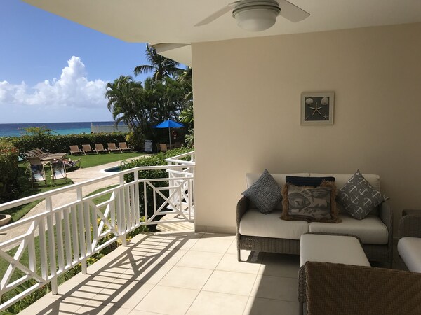 Ground Floor Beach-front, Secluded Sandy Cove, Garden And Pool. - Barbados