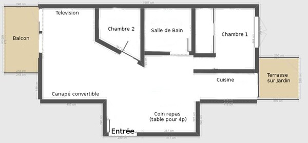F3 75m², 4/6p, Plein Centre, 450m Plage , 2 Terrasses, Parking, Climatisation - Saint-Tropez