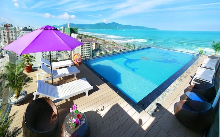 Panoramic Rooftop pool - My Khe Beach - Da Nang