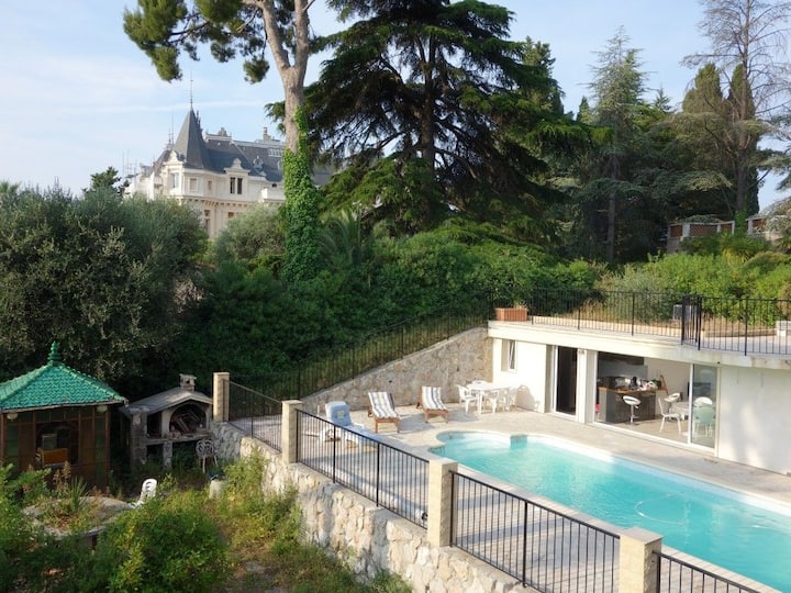 Villa Lou Caroubier 3 Zimmer Mit Privatem Beheiztem Pool In Nizza - Nizza