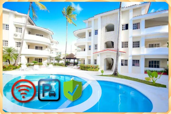 ♛Vibrant Home ‖ Pool, Beach, Wifi, Netflix, Secure - Punta Cana