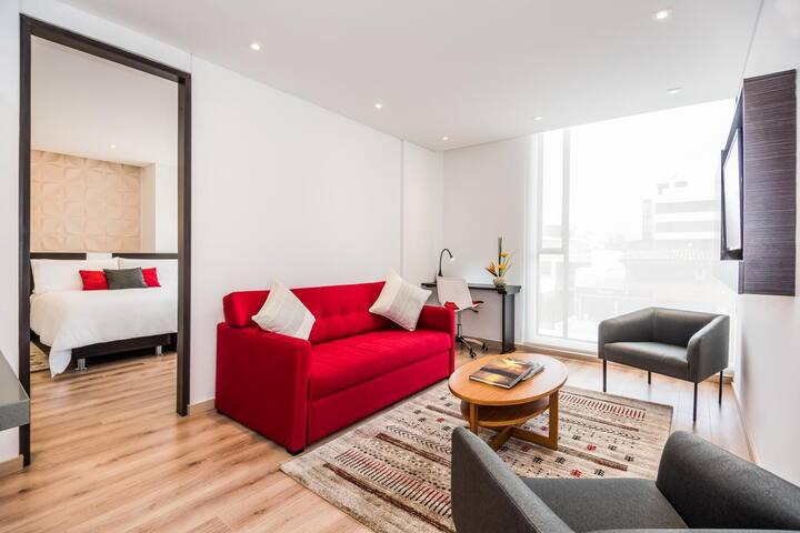 Expectacular apartamento nuevo de dos ambientes - Bogota