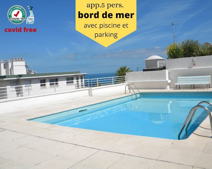 appartement extrèmement bien situé avec piscine - Plage Rondelli (Menton)