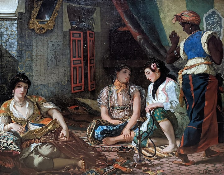 ''Algériens dans leurs appartements''(E.Delacroix) - Alger