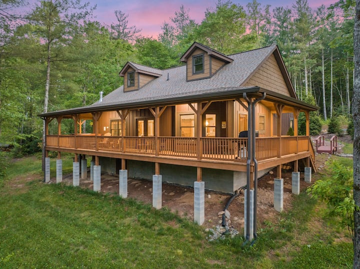 Built 2019~luxury Cabin~hot Tub~15 Min To Downtown - Asheville