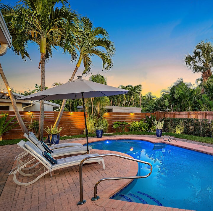 Historic Cottage Downtown Saltwater Pool - West Palm Beach