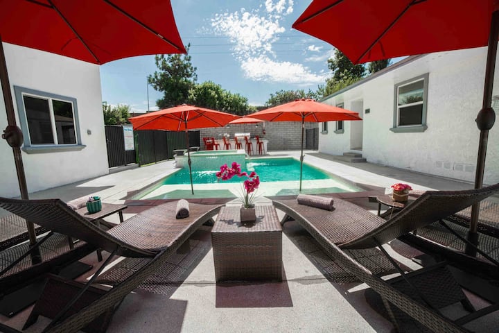 🏘 3-homes Resort-style Staycation W/pool & Spa 🏖 - Los Angeles, CA