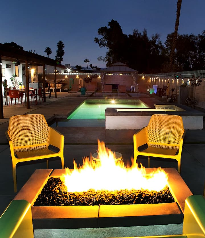 Terra Soul-piscine, Bain à Remous, Foyer Et Style! - Palm Springs, CA
