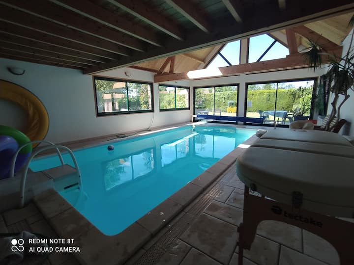 chambre d'hôte/ espace privé piscine avec sauna - Aire-sur-la-Lys