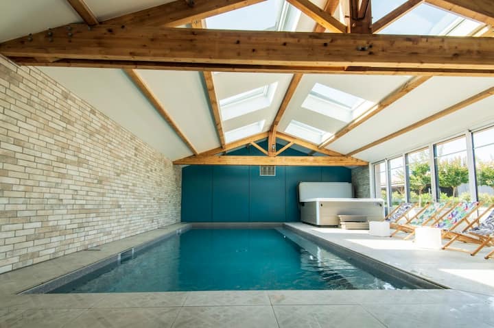 Maison 15p, piscine et spa intérieur, proche plage - Jard-sur-Mer