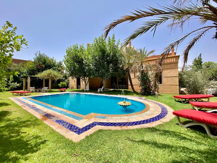 Belle Villa Avec Piscine Privée - Marrakech