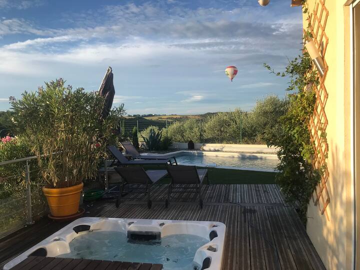 Villa Avec Piscine Et Jacuzzi, Jolie Vue.au Calme! - Alpes-de-Haute-Provence