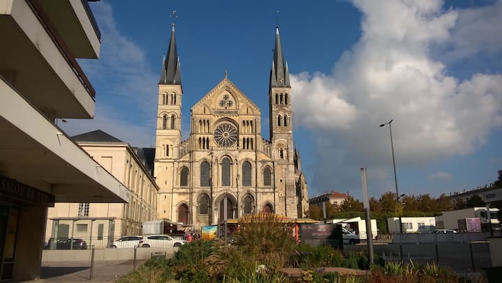 Vue Sur La Basilique 'St 'Rémi - Reims
