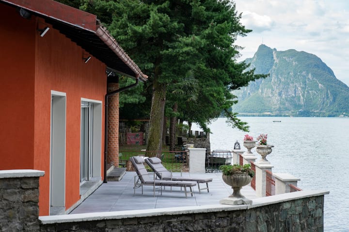 Rustic Private Cottage Front Lake W/ Boat - Italia