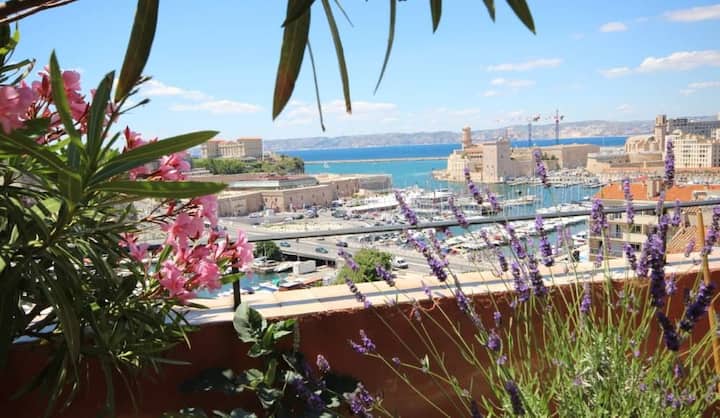 Duplex- Terrasse Vue Panoramique Sur Le Vieux Port - Marseille