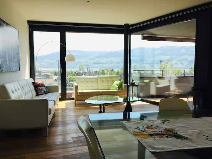 Modern Apartment with views of Lake and Mountains - Rapperswil-Jona