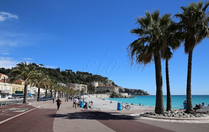 Bosio Agréable Appartement Climatisé 50m De La Mer - Nice