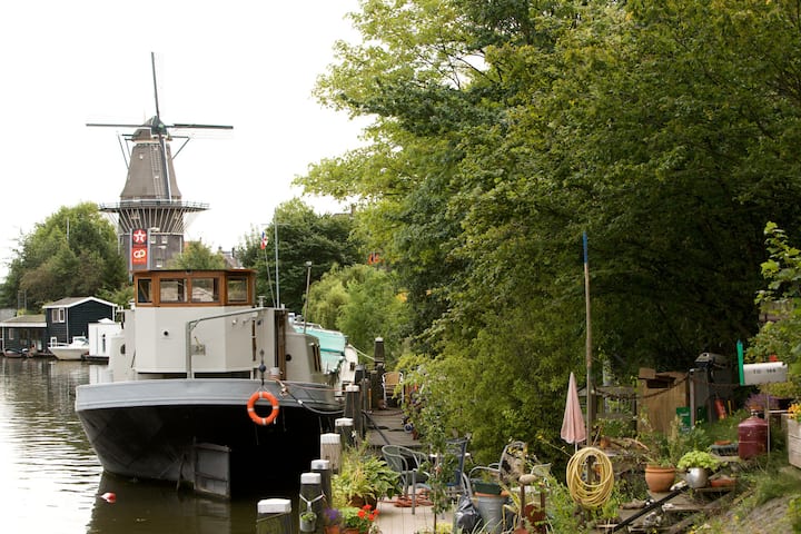 Private Studio On A Houseboat; With Windmill Views - Amsterdam